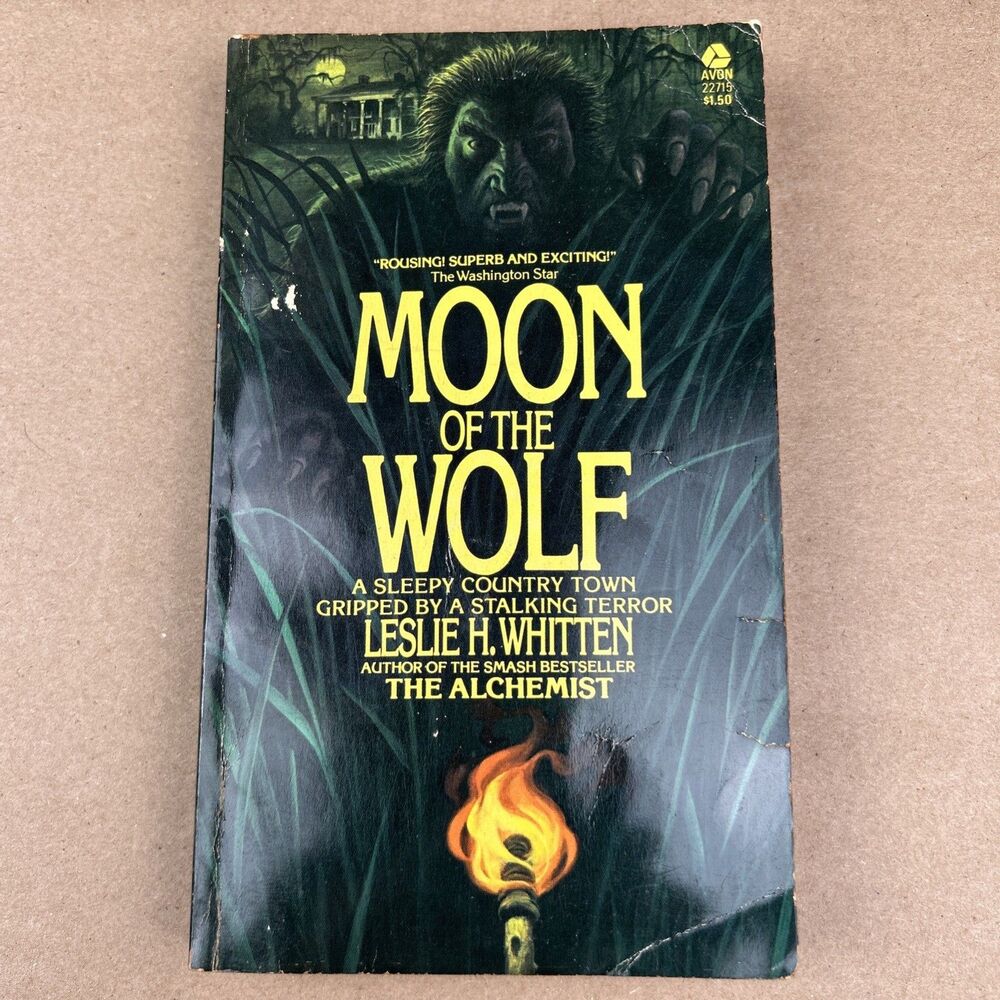 Leslie H. Whitten Moon Of The Wolf 1975 Avon First Printing Horror